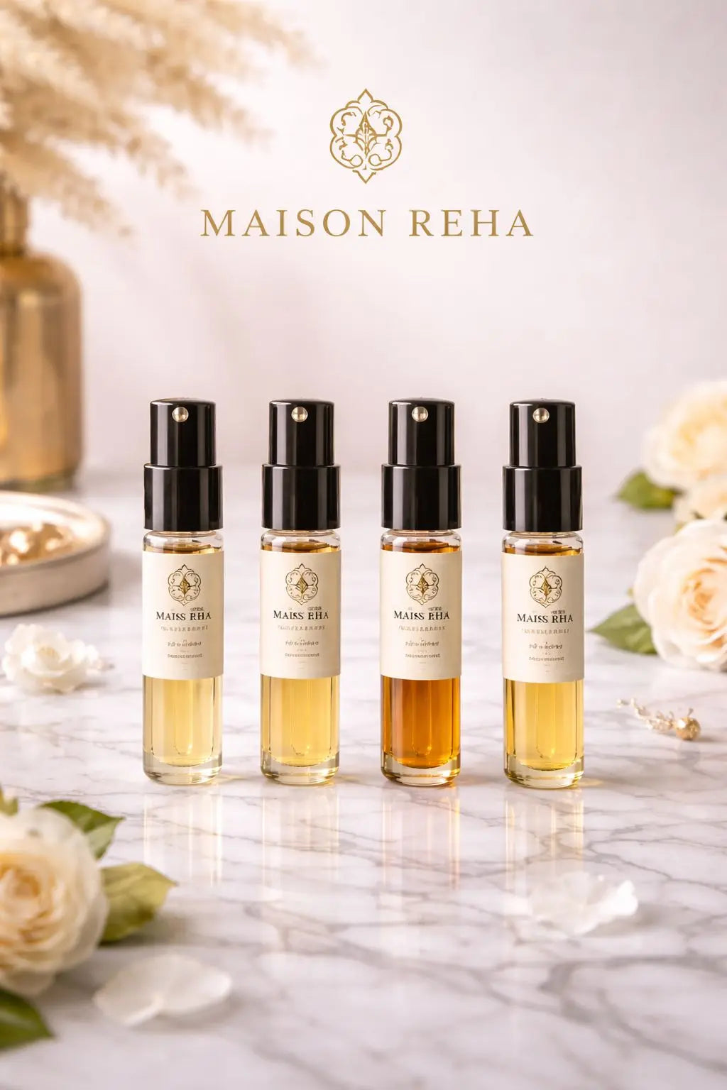 Pack Découverte Parfums de Niche – 4 × 3ml | Maison Reha Maison Reha